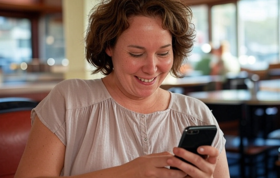 person looking at smartphone - seo vs sem what's the difference