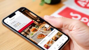 local business on smartphone - geotargeted seo