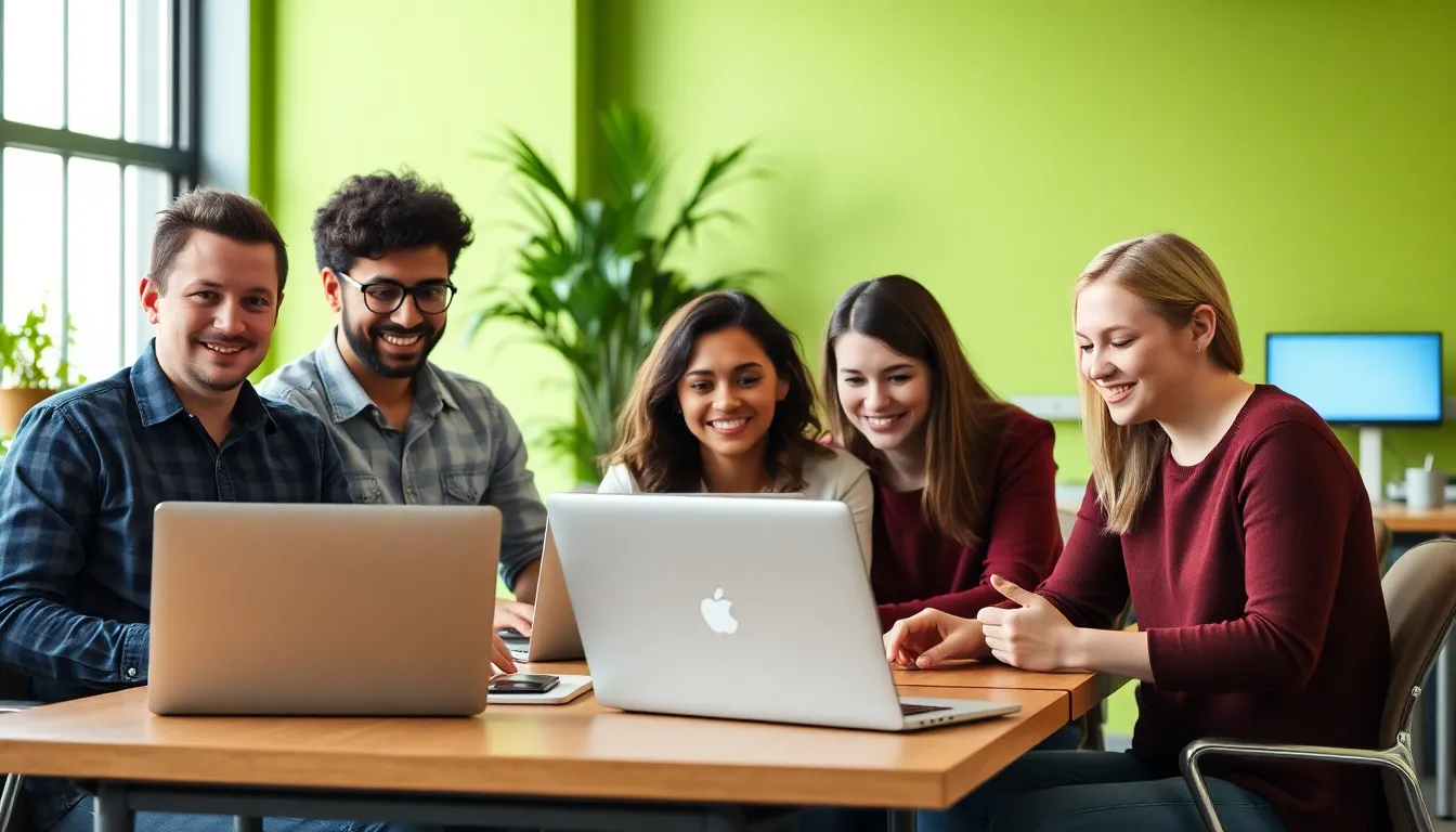 group of people on laptops - Google Business Profile Optimization Services