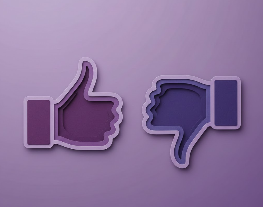 thumbs up and thumbs down icons