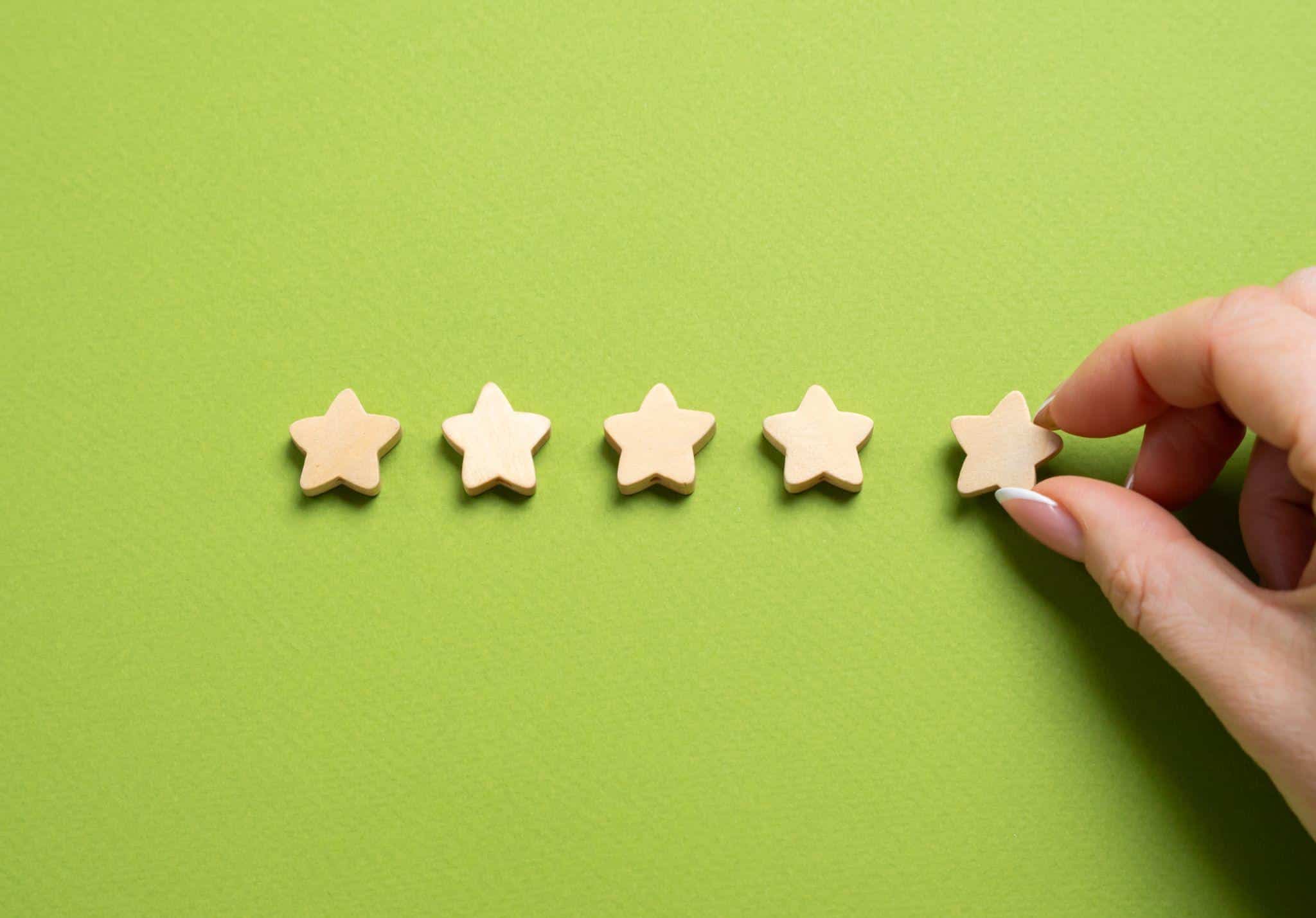 five star review illustration