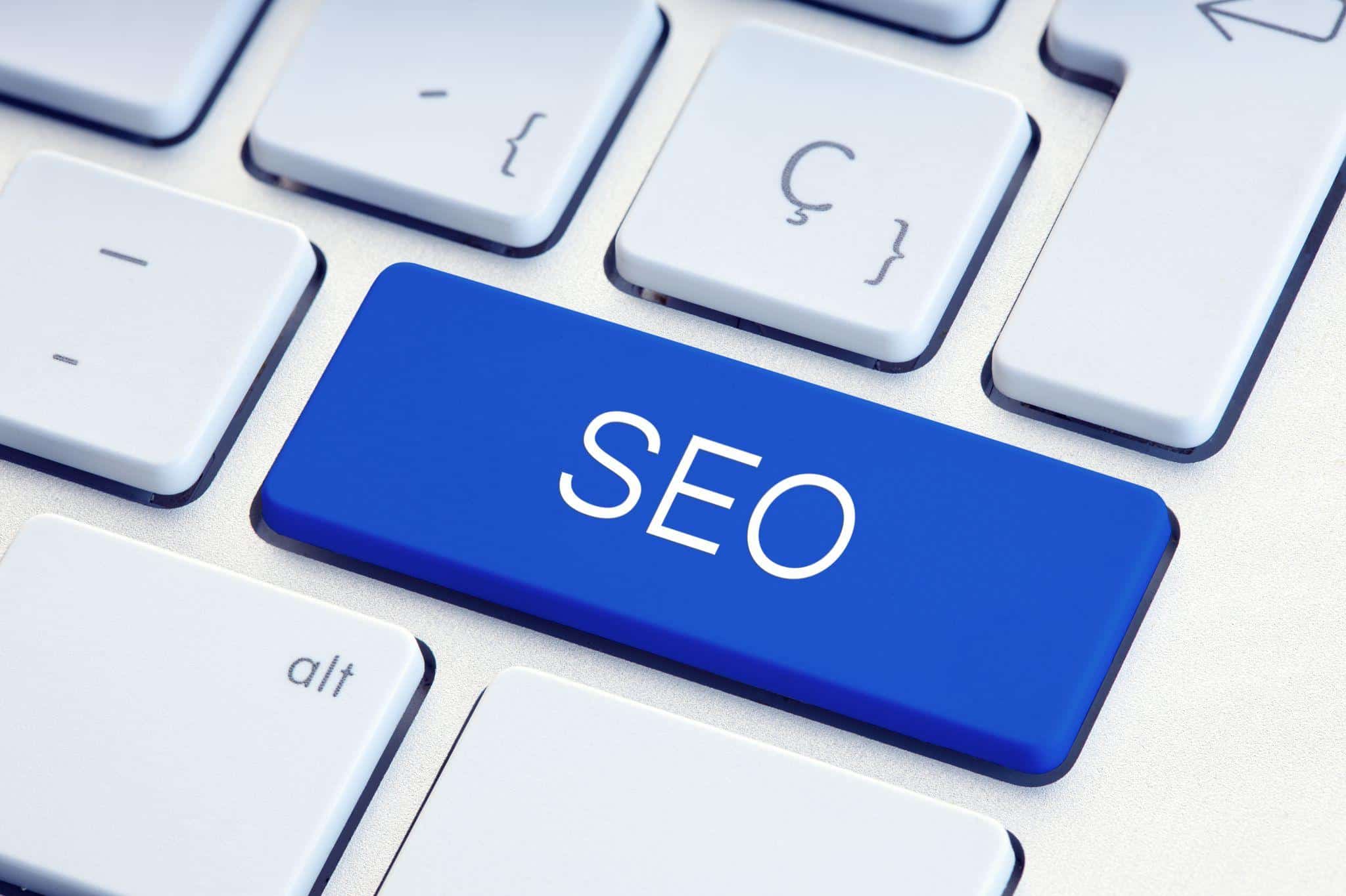 button with word “SEO”